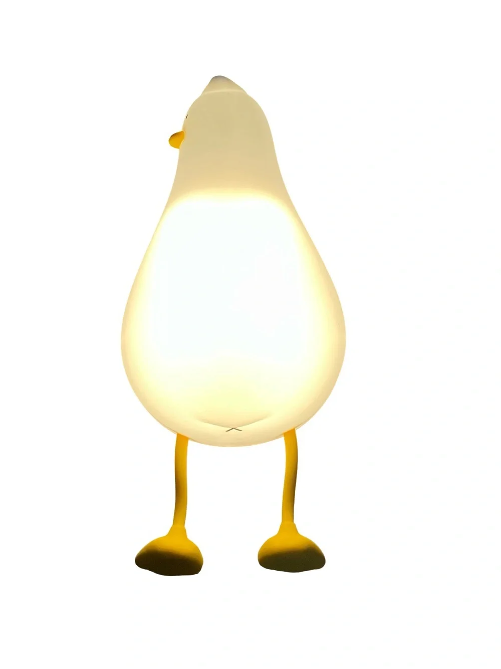 Lying Flat Duck Night Light LED Squishy Duck Lamp Cute Light Duck Silicone Dims